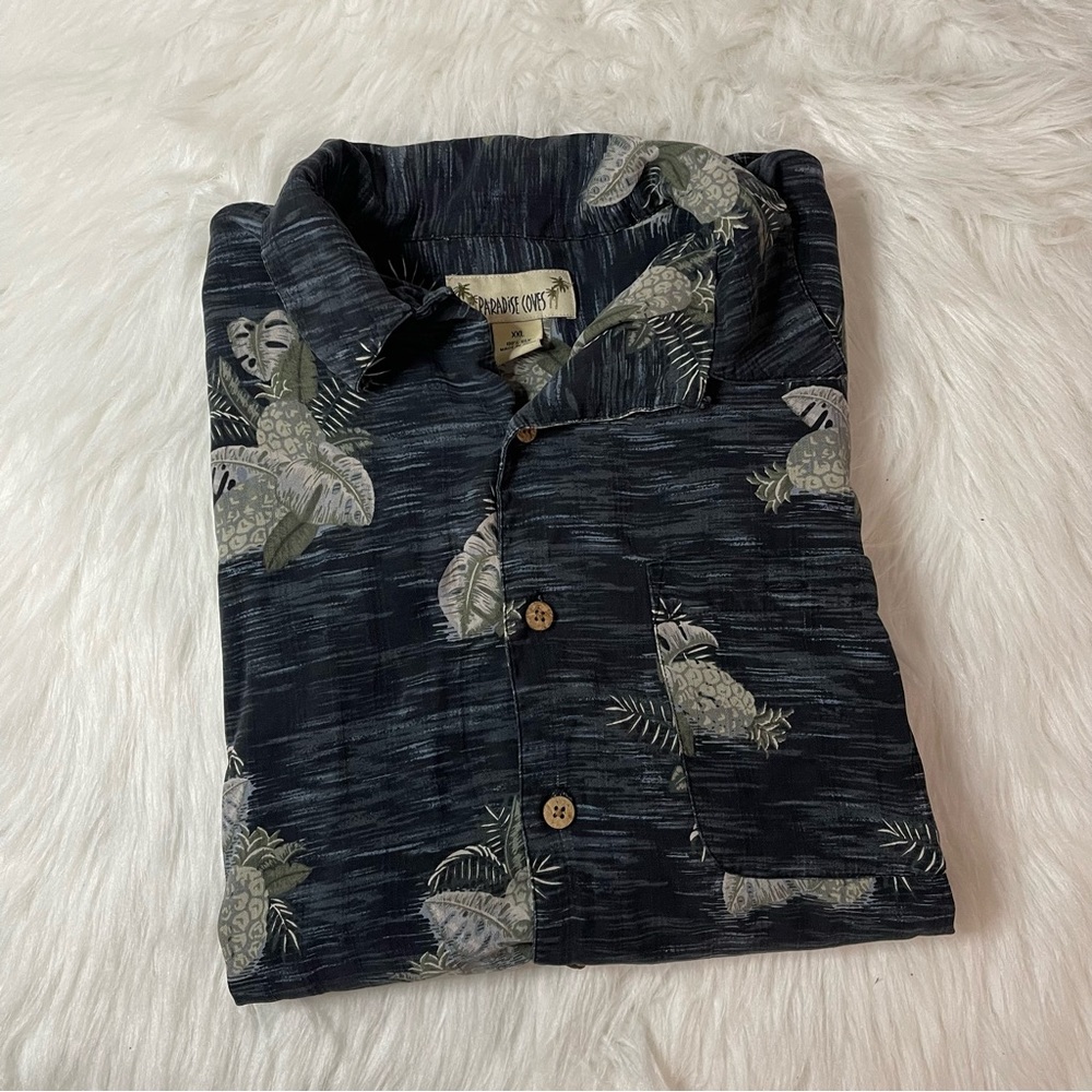 Vintage Paradise Coves Hawaiian Button Down